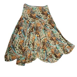 Vintage 90s FAIRYCORE Newsworthy floral midi skirt M